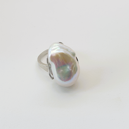 Natural Baroque Pearl Ring