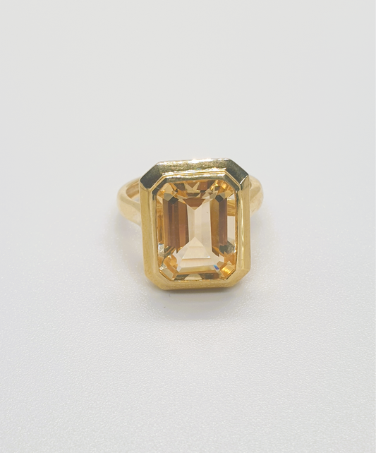 Natural Citrine Ring