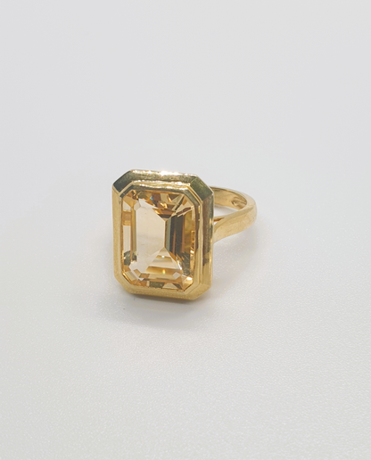 Natural Citrine Ring