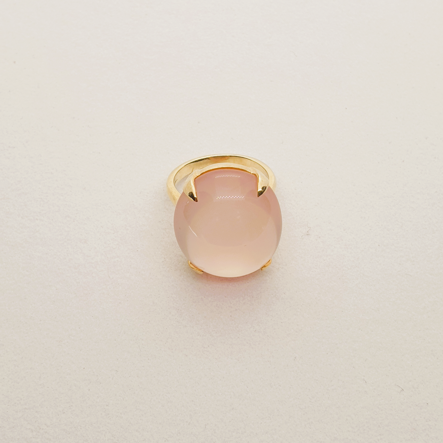 Natural Rose Quartz Ring