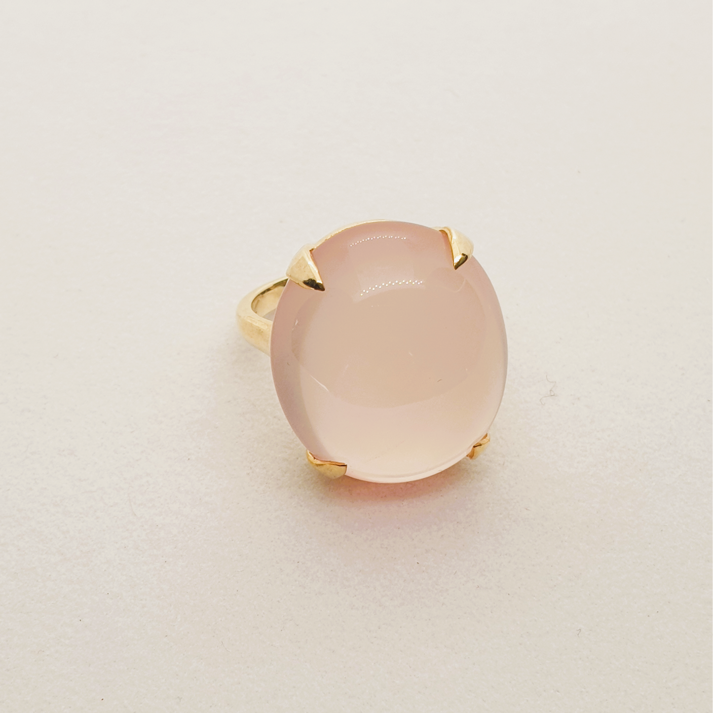 Natural Rose Quartz Ring