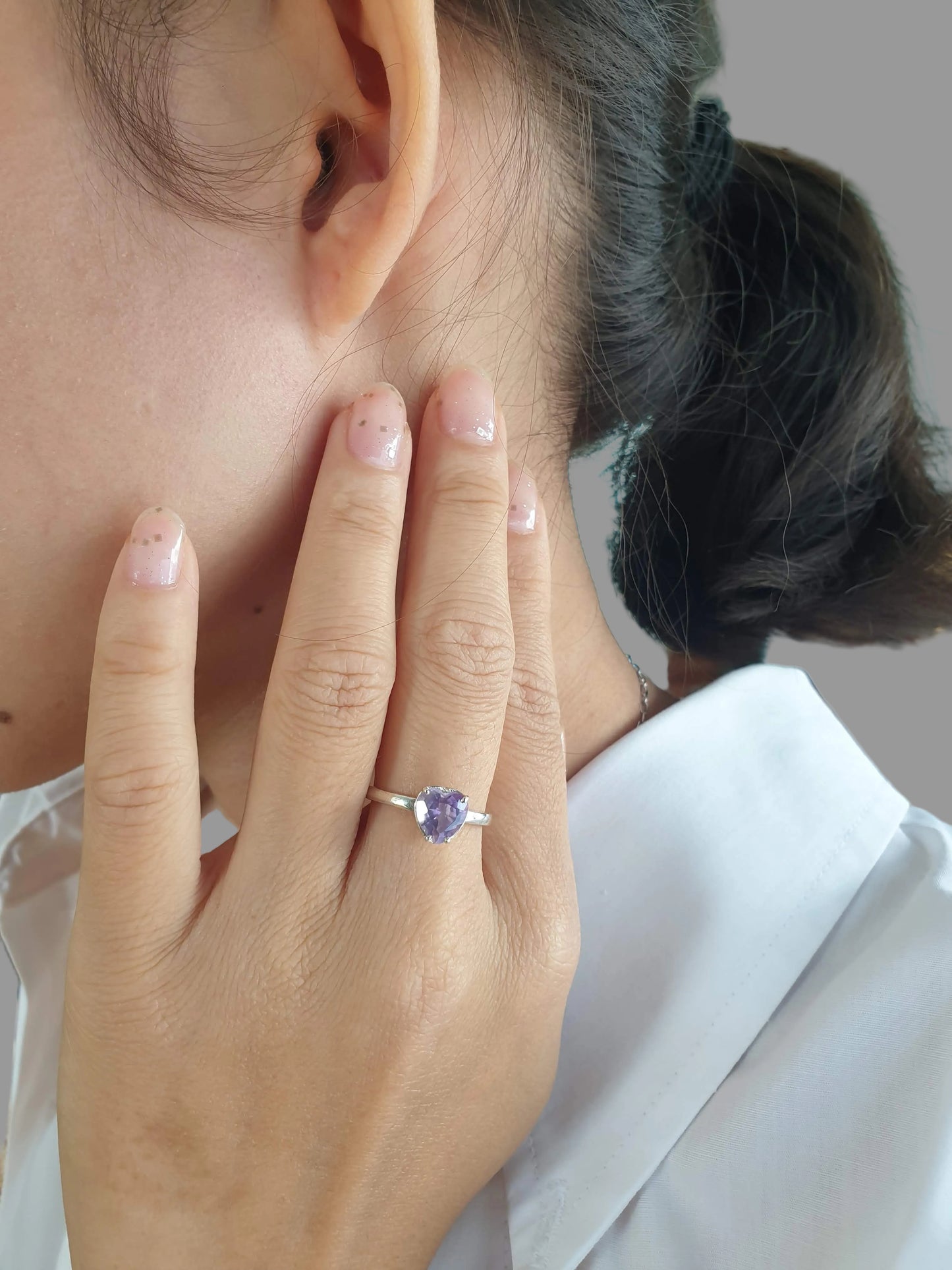 Natural Amethyst Ring