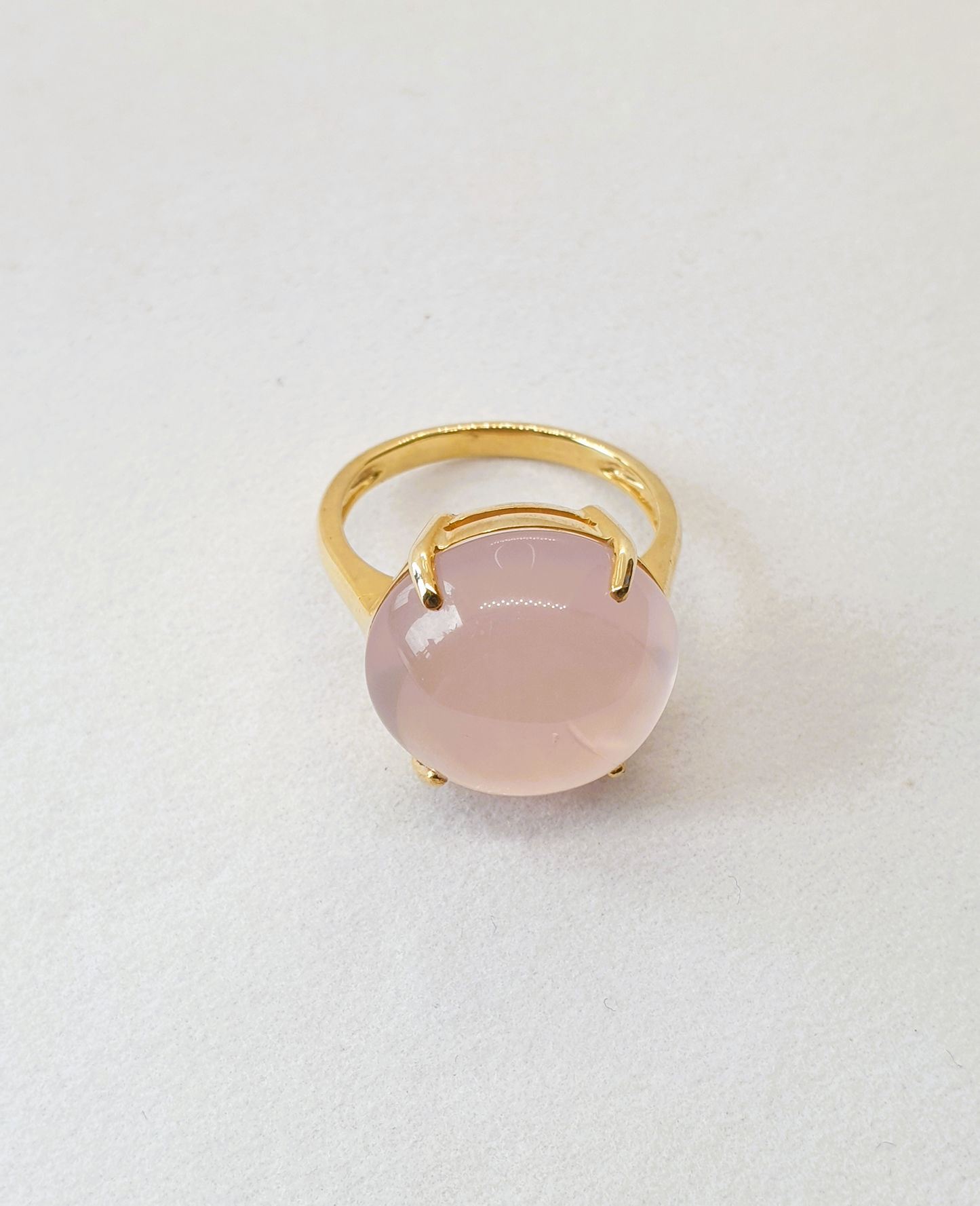 Natural Rose Quartz Ring