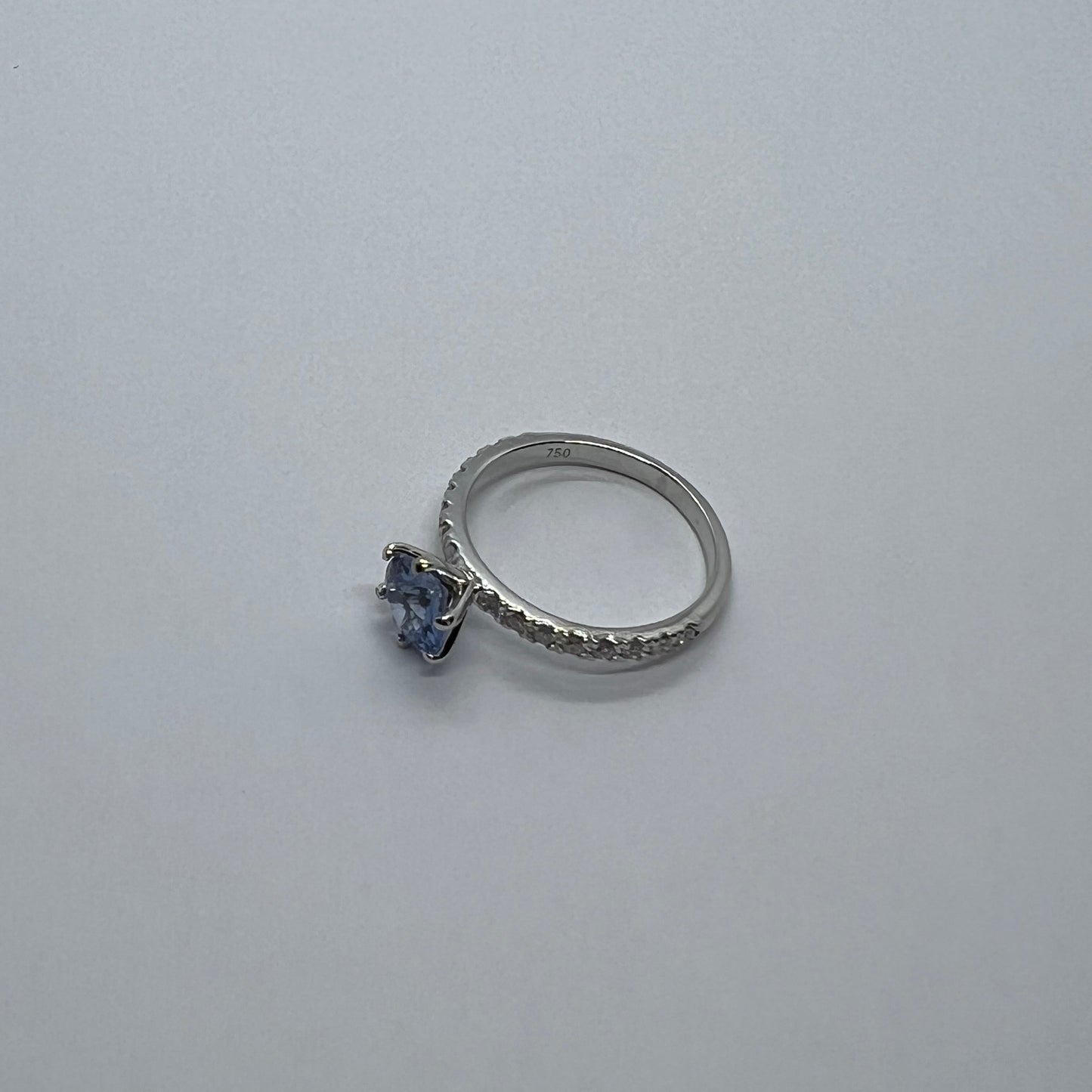 Natural Sapphire with Natural Diamond Ring