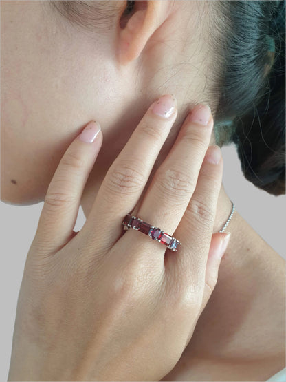 Natural Garnet Ring