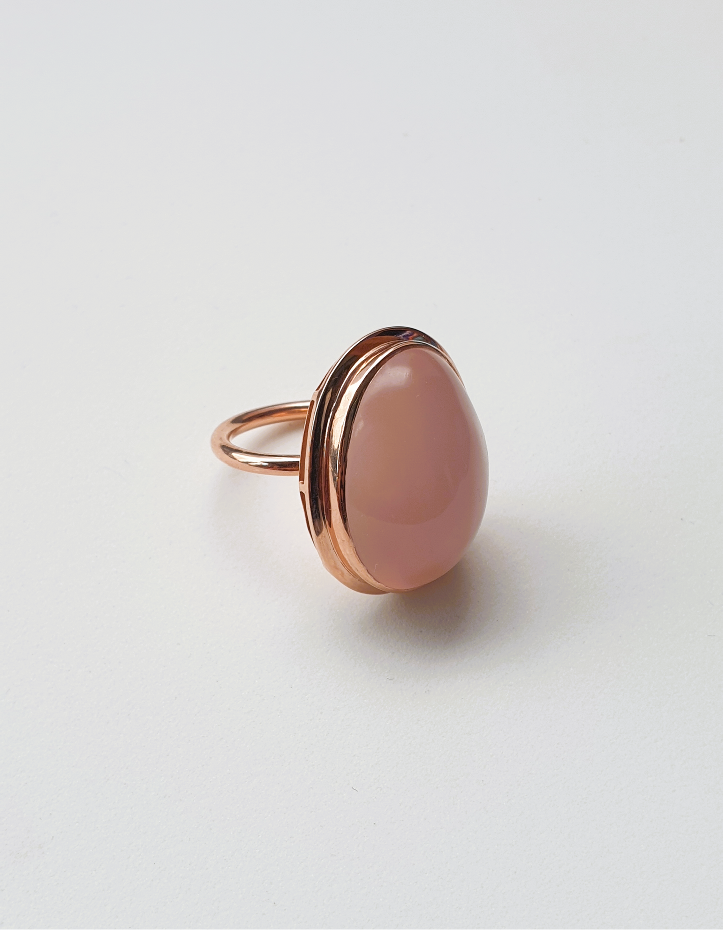 Natural Rose Quartz Ring