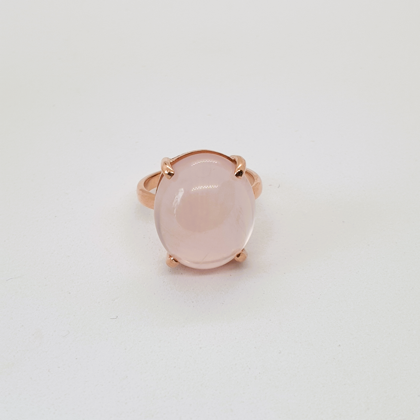 Natural Rose Quartz Ring