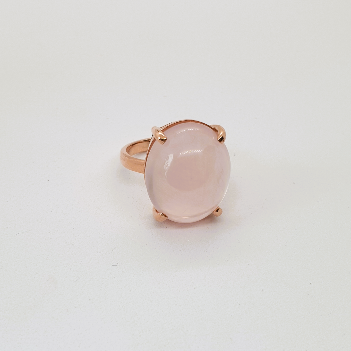 Natural Rose Quartz Ring