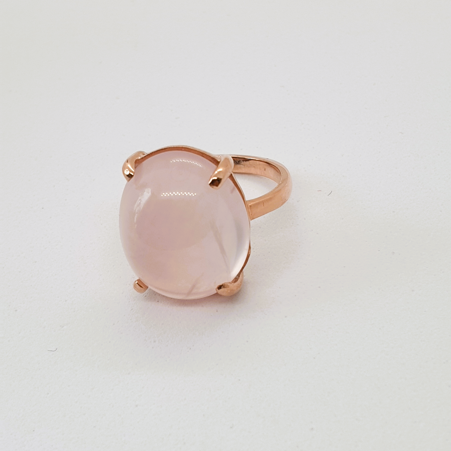 Natural Rose Quartz Ring